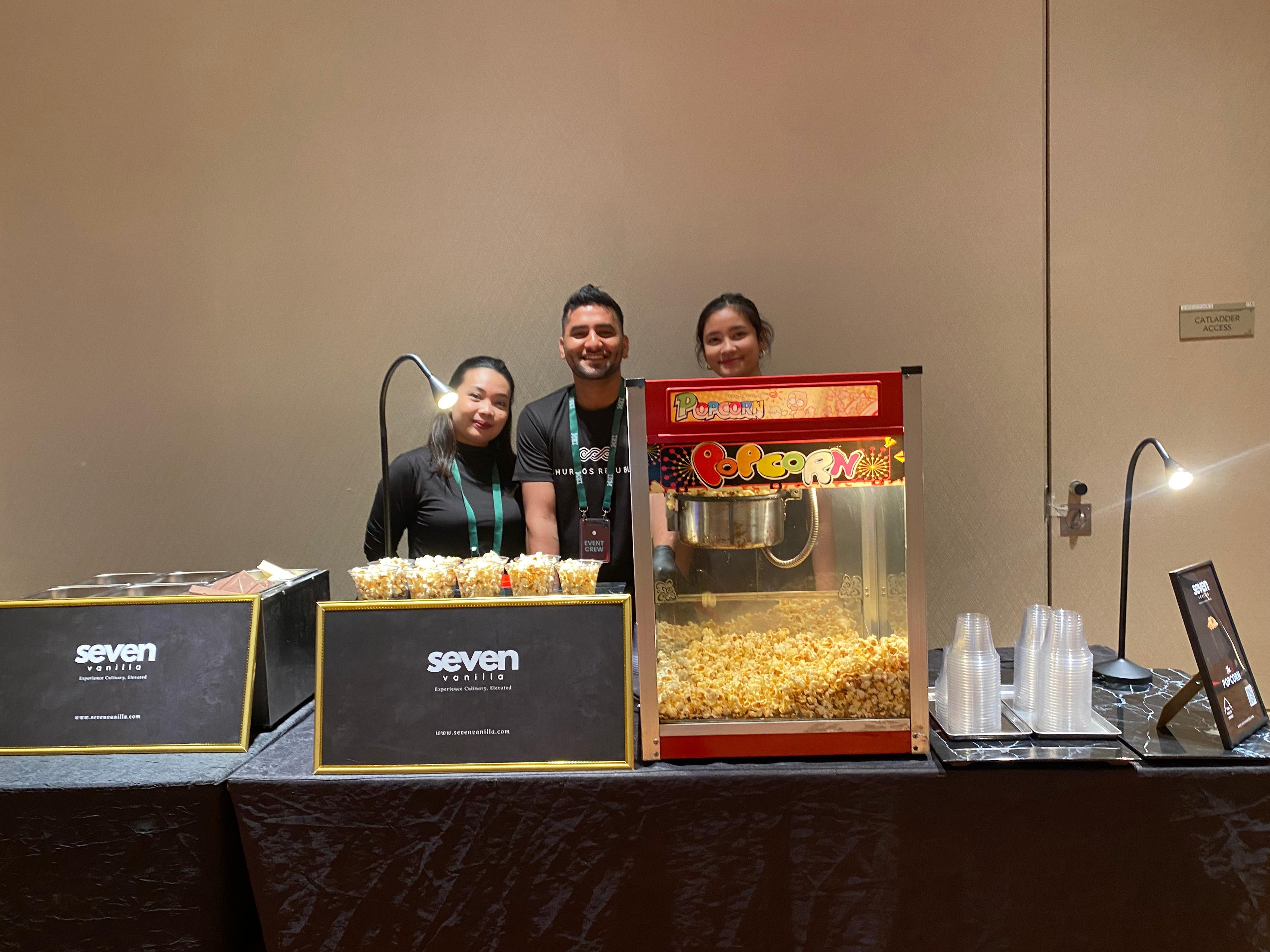 Exclusive Launch Offer | Book Three Event Stations & Get a Free Popcorn or Cotton Candy Station - Seven Vanilla Singapore